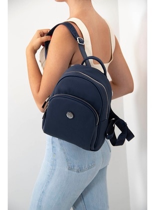 Navy Blue - Backpacks - Silver Polo