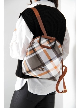 Khaki - Backpacks - Silver Polo