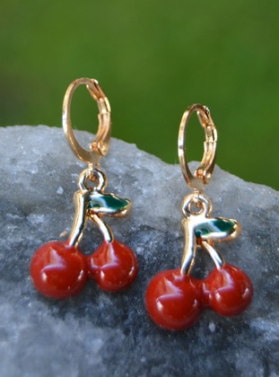 Red - Earring - Artbutika