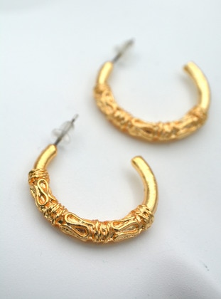 Golden color - Earring - Stoneage