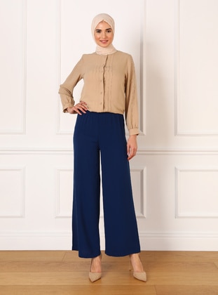 Navy Blue - Pants - Refka