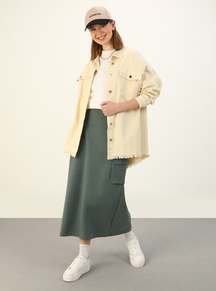 Army Green - Beige - Skirt - Benin