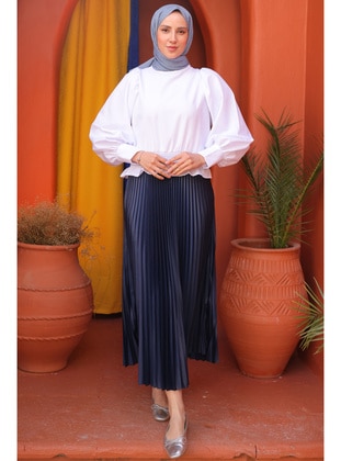 Navy Blue - Skirt - Benguen