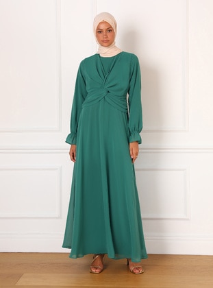 Dark Green - Evening Dresses - Refka