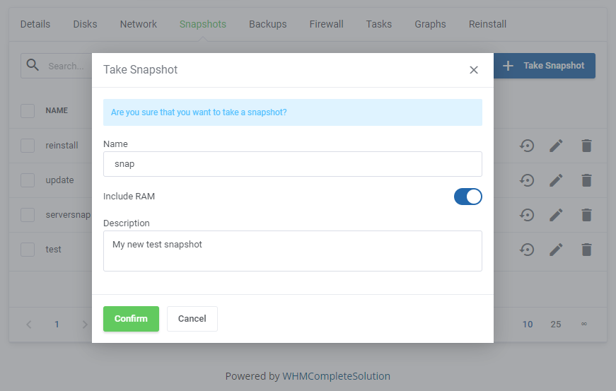 Proxmox VE Cloud VPS For WHMCS: Module Screenshot 11