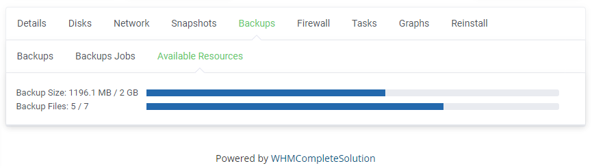 Proxmox VE Cloud VPS For WHMCS: Module Screenshot 16