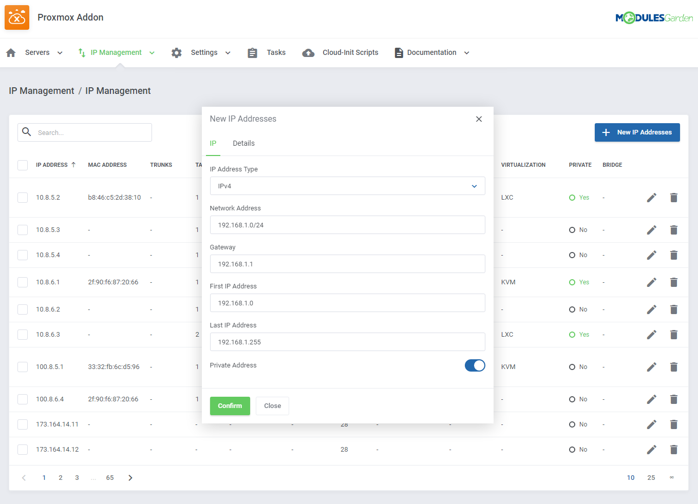 Proxmox VE Cloud VPS For WHMCS: Module Screenshot 44