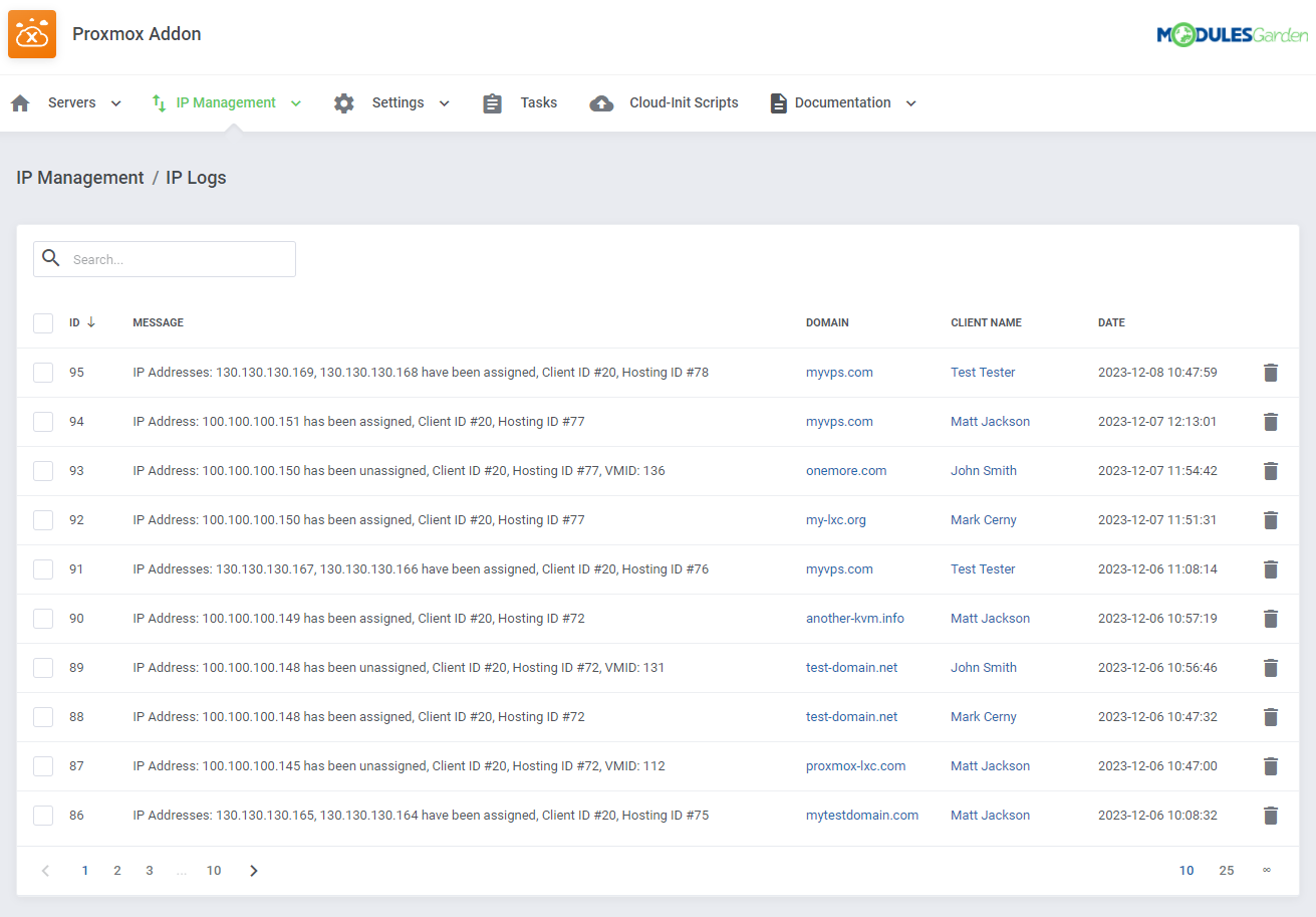 Proxmox VE Cloud VPS For WHMCS: Module Screenshot 48