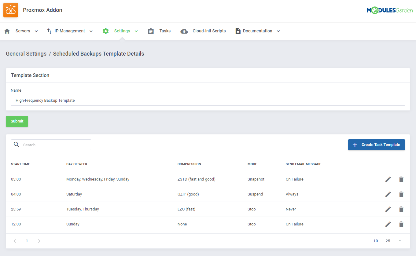 Proxmox VE Cloud VPS For WHMCS: Module Screenshot 51