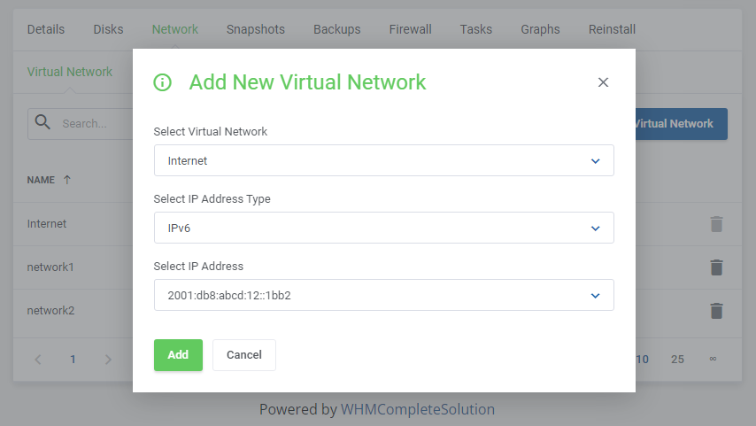 Proxmox VE Cloud VPS For WHMCS: Module Screenshot 7