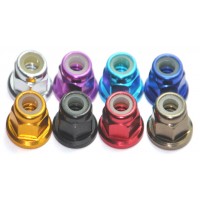 Aluminum lock nut M2 M3 M4 M5 M6 nylon inserted different color acceptable MK5403