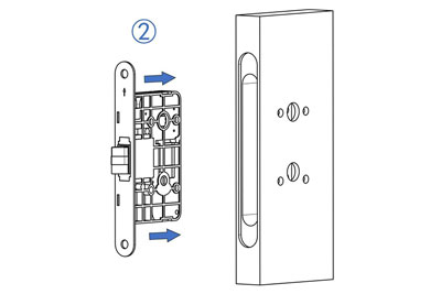 MG2812 Push Pull Mortise Lock