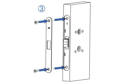 MG2812 Push Pull Mortise Lock