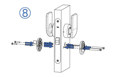 MG2812 Push Pull Mortise Lock