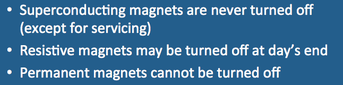 MRI Scanners: superconducting, permanent, resistive