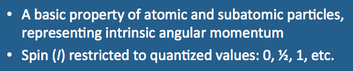 MR physics, spin, angular momentum