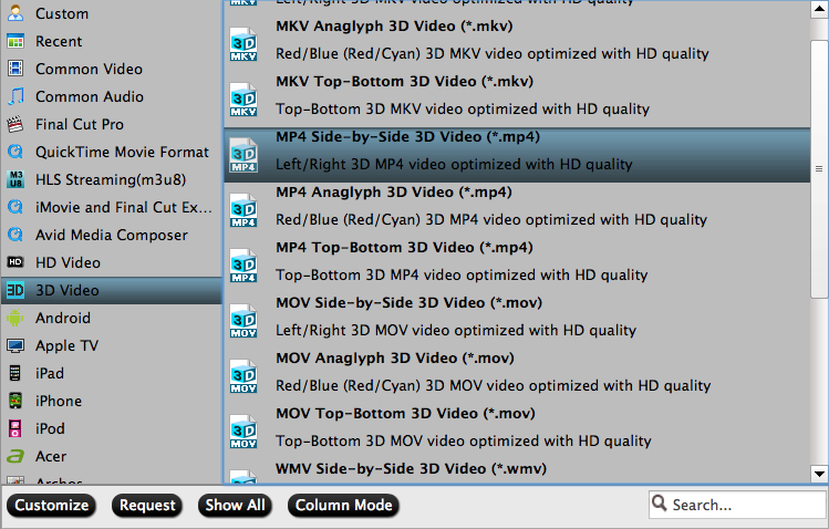 select output format