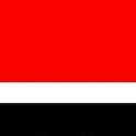 A flag with three horizontal stripes, from top to bottom: red, white, and black.