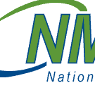 Logo with green and blue text "NMP" partially visible, likely part of a larger phrase or organization name, set against a transparent background.