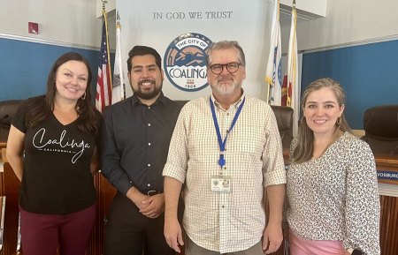 New Lemoore City Manager Marissa Trejo pictured at far left.