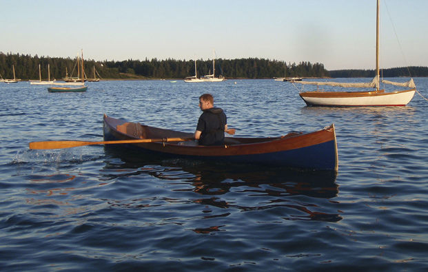 Classic rowing boat / wooden construction kit Shearwater