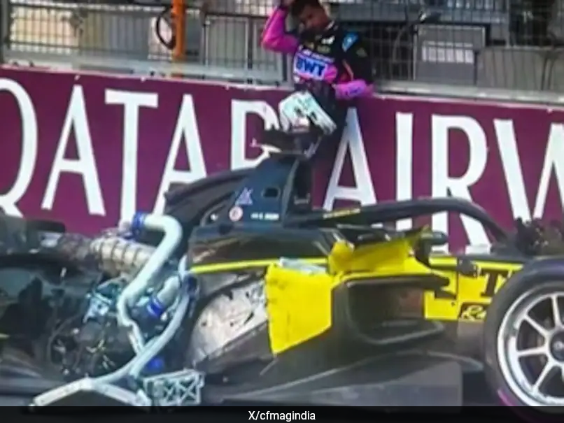 Video: Indian Racer Kush Maini Suffers Horrifying Crash In Formula 2 Azerbaijan GP Feature Race