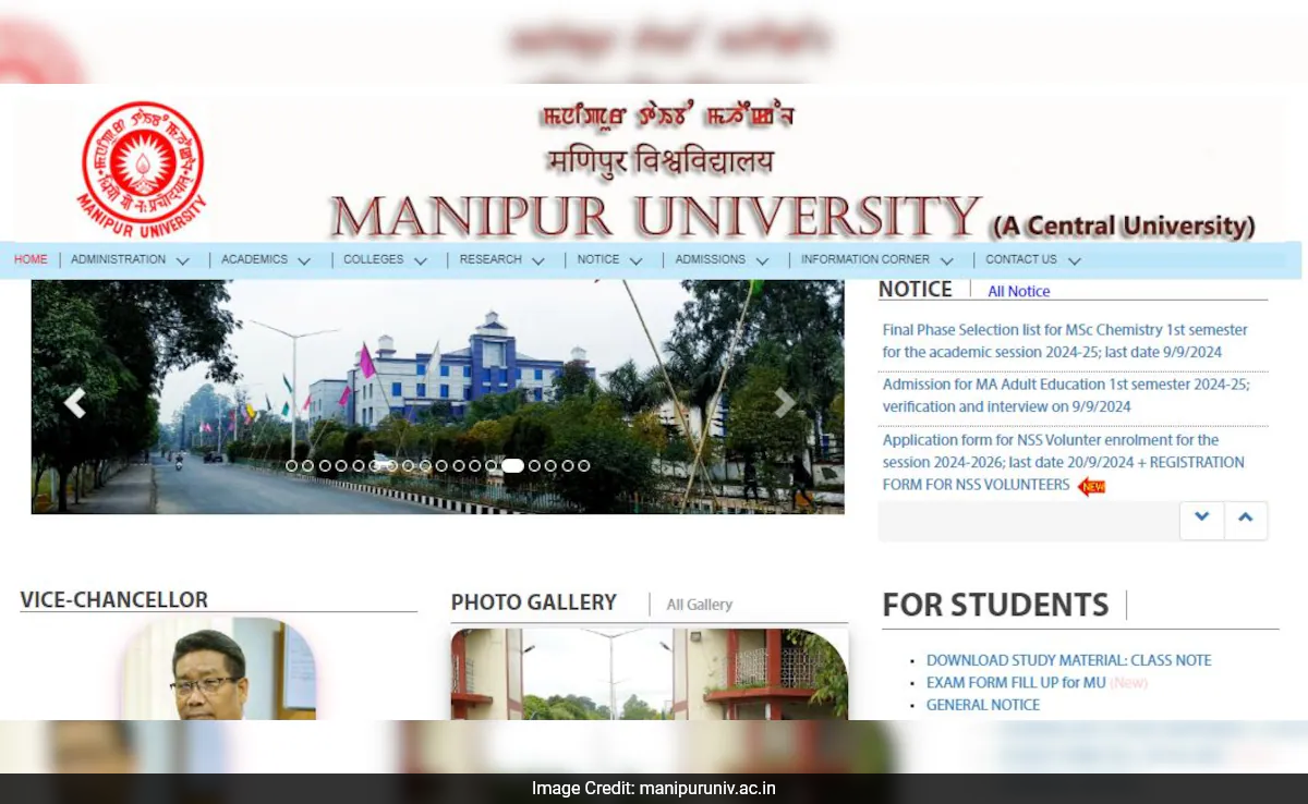 Manipur University Undergraduate, Postgraduate Exams Postponed Amid Violence