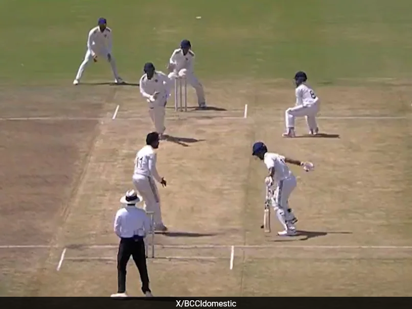 Watch: Misfortunate Batter Contributes In His Own Run-Out In Duleep Trophy