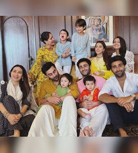 Raha And Jeh Steal The Show In The Kapoors' Ganesh Chaturthi Famjam Pics