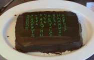 Matrix birthday cake