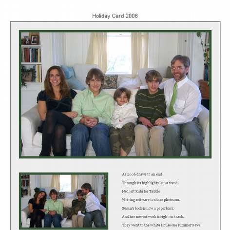 Tabblo: Holiday Card 2006