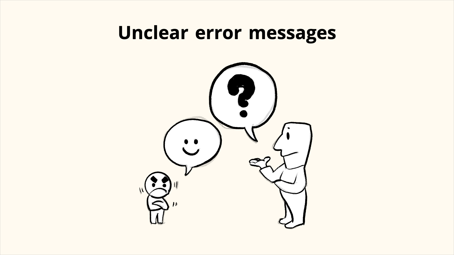 Unclear error messages