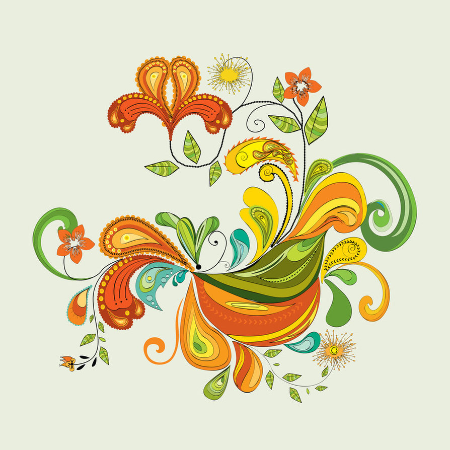 Abstract Flower Vector Art