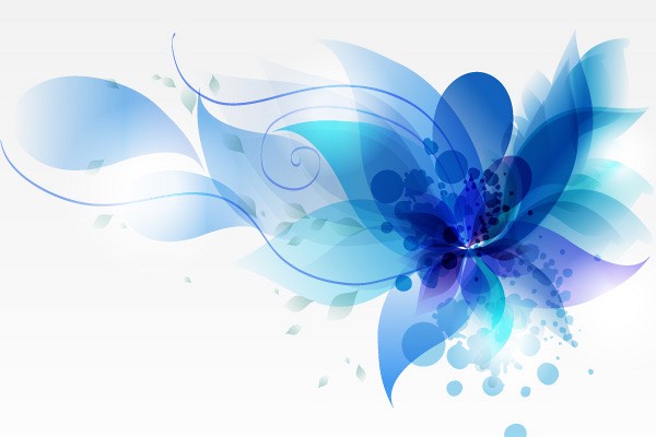 Blue Flower Vector