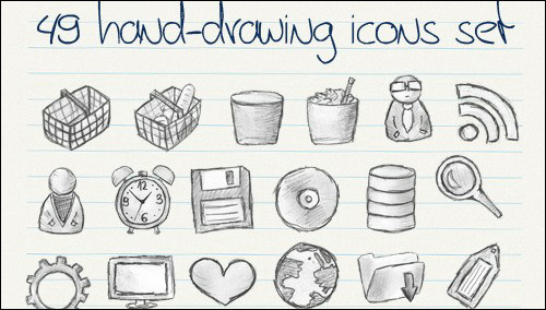 15 Free Hand Drawn Icons Infographic Images