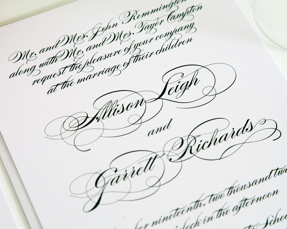 9 Elegant Fonts For Wedding Invitations Images