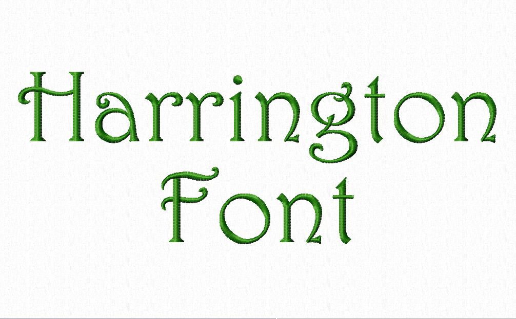 15 Harrington Monogram Font Images