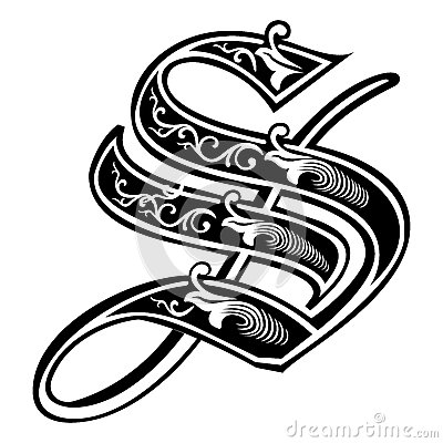 Initial Monogram Letter S