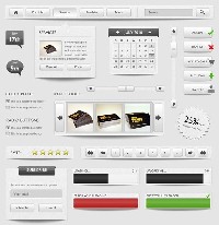 PSD UI Web Design Elements