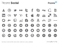 Round Social Media Icons Vector Free