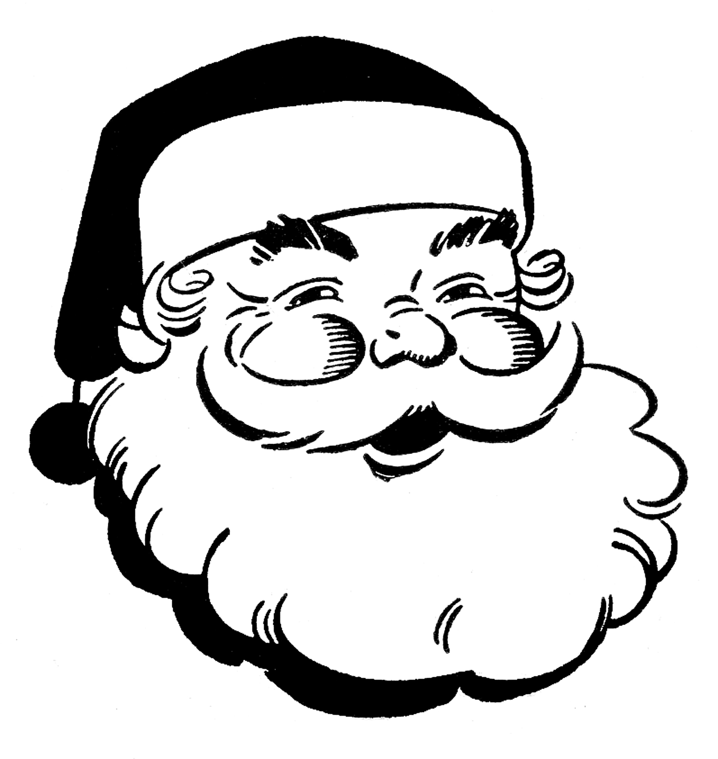 16 Christmas Icons Clip Art Black White Images