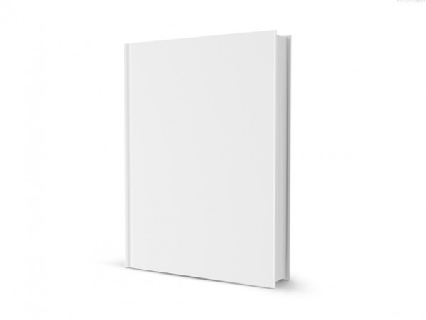 White Blank Book Cover