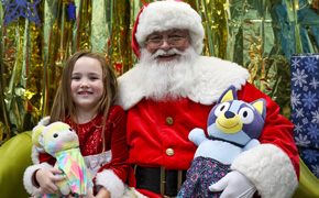 Santa Visits Century Library, Plans Other Library Stops (With Gallery)