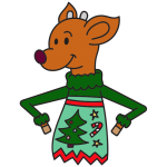 Raymond the Reindeer iMessage Stickers