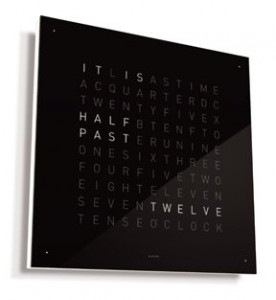 Wall Text Clock