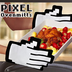 Pixel Oven Mitts