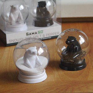 Snow Globe Salt and Pepper Shakers