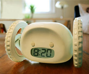 Clocky Alarm Clock On Wheels