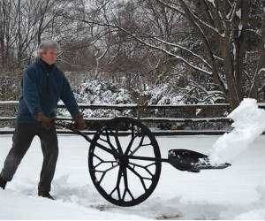 Snow Wolf Wheeled Snow Shovel