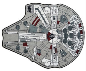 Star Wars Millenium Falcon Rug